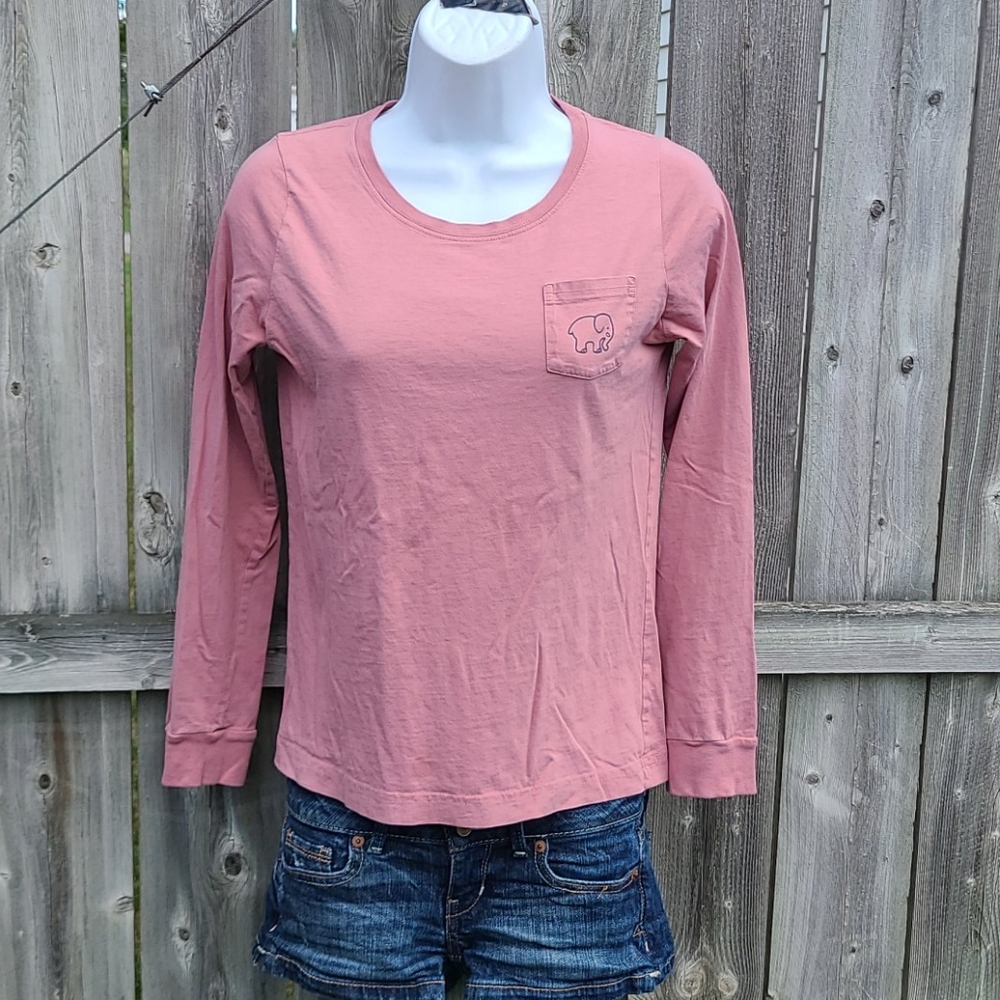 Ivory Ella Tee in Rose Mauve Pink Color